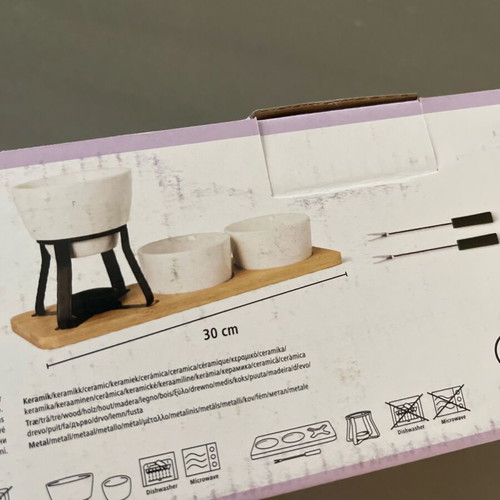 Fondue set new with box and bag
