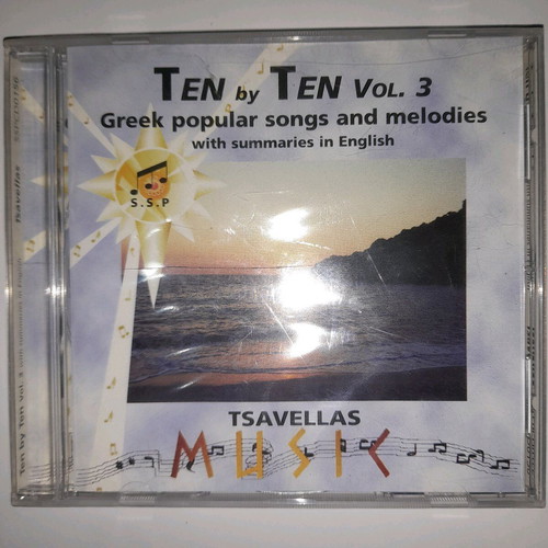 Ten By Ten Vol.3 CD like new, Greek popular songs and melodies
