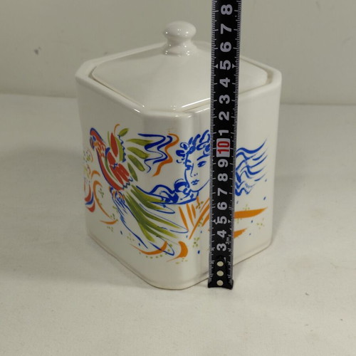 Loumidis Stathopoulos vintage airtight sugar container 1990s used