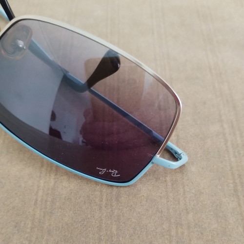 Ray Ban sunglasses like new, thin frame blue-gray