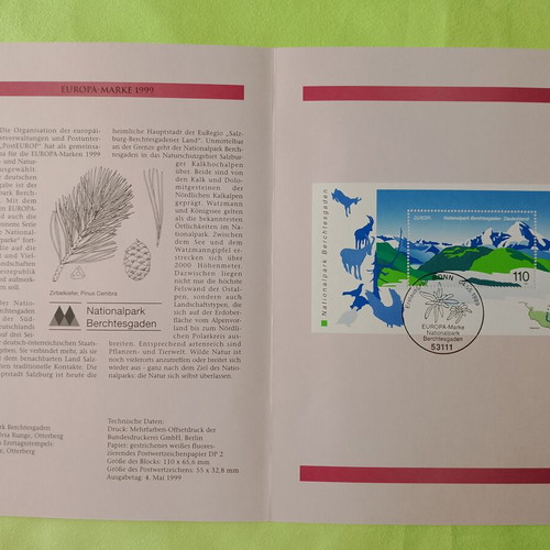 Germany 1999 stamp with Bonn first day cover cancellation