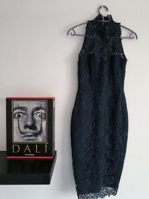 Lipsy London dark blue maxi dress like new, EU34
