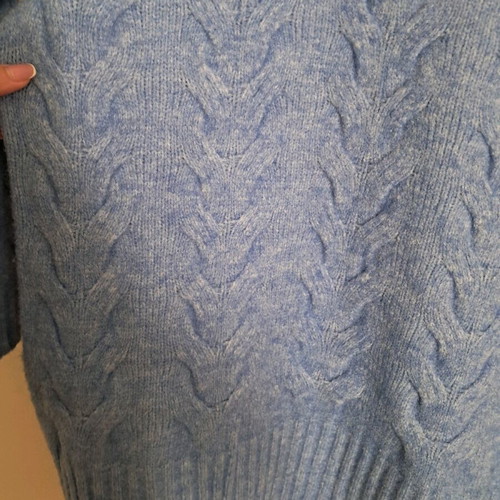 Blue blouse dress like new or long sweater