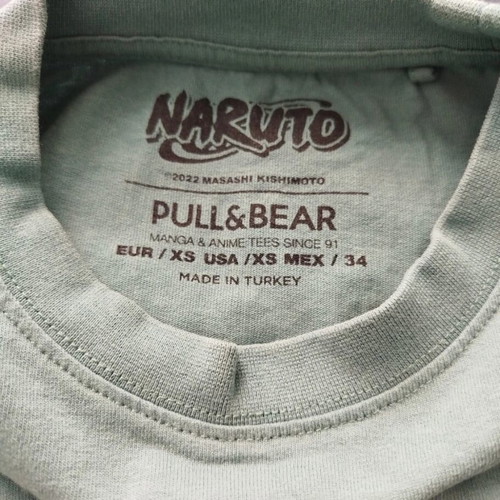 Naruto Uzumaki T-shirt Pull&Bear in petrol, like new