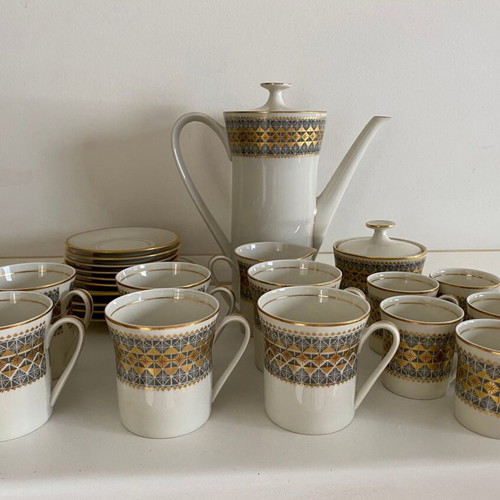 Vintage Scherzer Bavaria Germany coffee and tea set 25 pieces like new