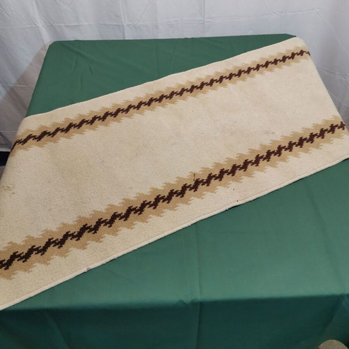 Runner rug used, vintage 1970