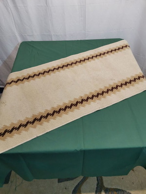 Runner rug used, vintage 1970