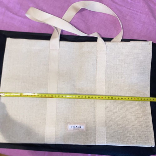 Prada beauty tote cabas shopping bag new, beige