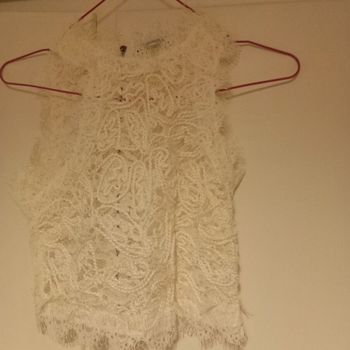 Zara lace blouse white size S like new