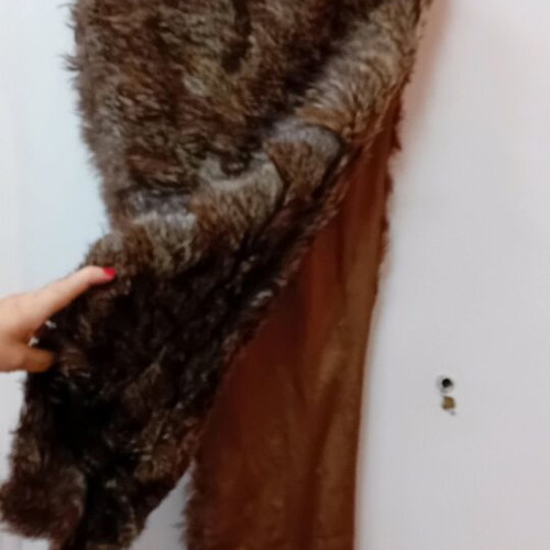 Etol fur like new, beige and brown, size L
