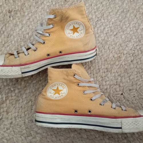 Converse All Star Well Worn boots used, warm yellow, size 38.5-39