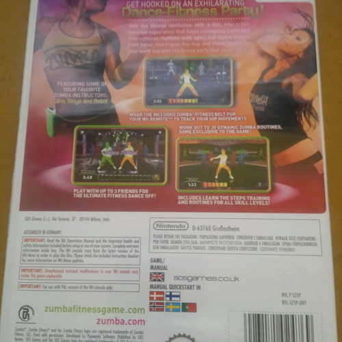 Nintendo Wii game pack like new, Wii Fit Plus and Zumba Fitness Join the Party