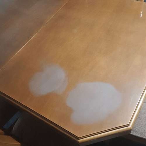 Dining table with 6 chairs used, solid wood
