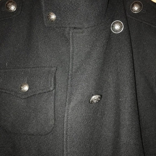 Wool jacket black like new with buttons