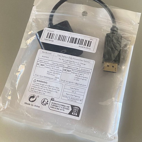 Lanberg DisplayPort to VGA Adapter new