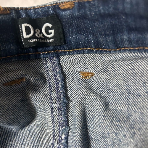 Original D@G denim mini skirt like new, blue, size L