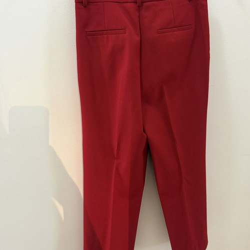 Zara red high-waisted pants medium like new