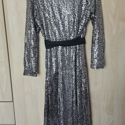 FN Fashion dress used, black and silver, size M