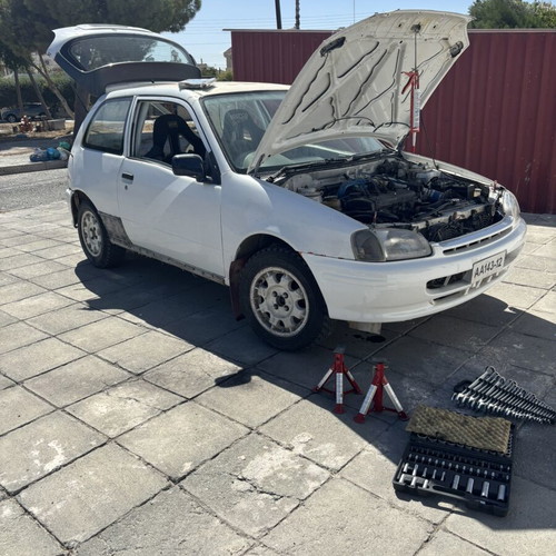Toyota Starlet Rally Car used with upgrades and manual transmission