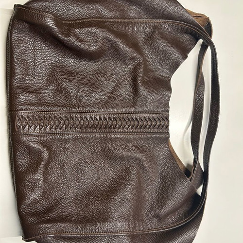 Park House Italian Job leather shoulder bag, brown