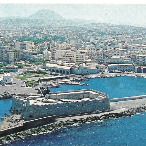 Collectible postcards used, pack of 8, Crete 1970-80