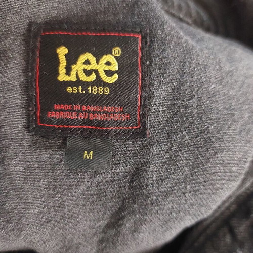Lee long jacket with belt size M like new, black