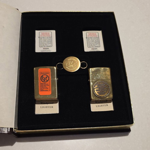 Zippo lighters set new, USA Navy World War II collectible with case