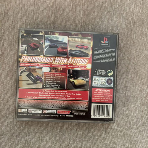 Need for Speed III Box and Inlays PlayStation 1 English used