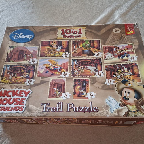 Disney Puzzle 10 in 1 Mickey Mouse & Friends like new