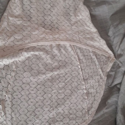 Knitted beach shirt beige like new, one size