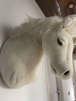 Unicorn plush wall decoration like new