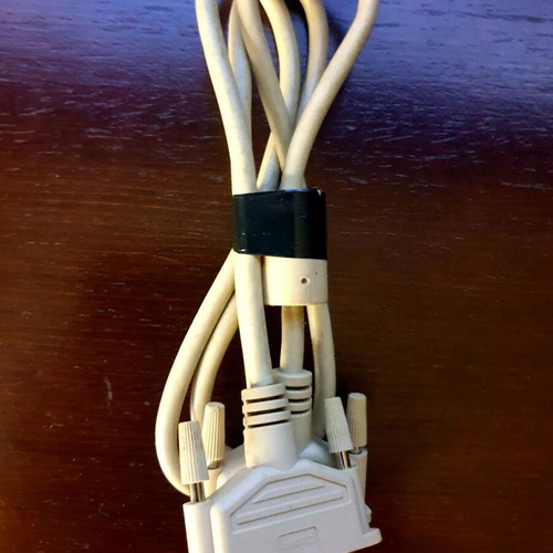 RS232 25-pin male to RS232 25-pin female cable like new