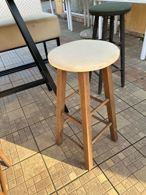 Beige stools like new, pack of 10