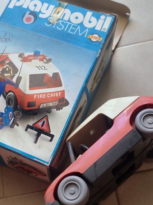 Playmobil Lyra 3215 Fire Chief Vehicle with Original Box used