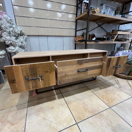Industrial Rustic TV Stand 120cm like new