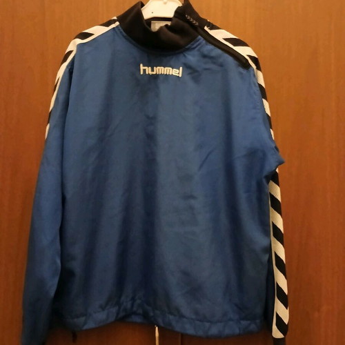 Hummel waterproof sports jacket for boy 8 years like new blue 128 cm