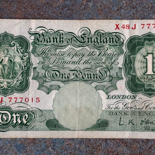 Great Britain 1 Pound ND (1955-60) used