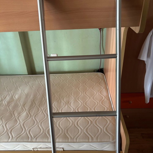 Yfantidis Bunk Bed used with two shelves and mattresses