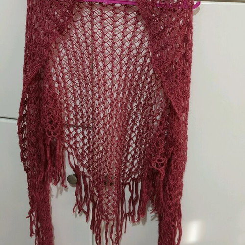 Handmade scarf new, color dusty apple