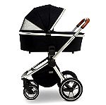  Καρότσι και port-bebe MOON ReSea S Navy - Silver, καροτσάκι μωρού, πολυκαρότσι 2 σε 1, stroller, pushchair