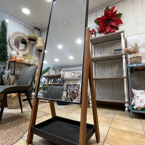 Full-length floor mirror like new with smart storage space