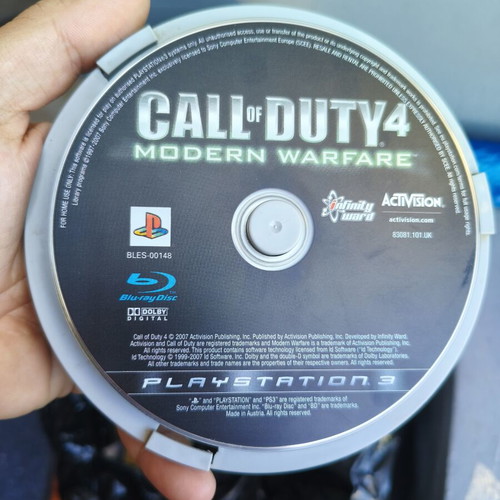 Call of Duty 4 Modern Warfare PS3 game