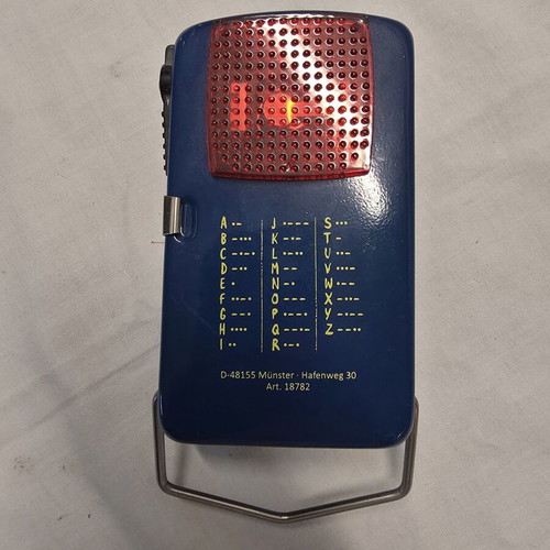 Nature Zoom Morselampe flashlight used, with Morse code button