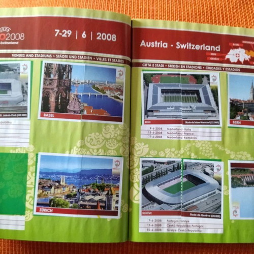 Panini Euro 2008 sticker album used, 413 of 530 stickers