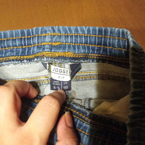 Set of Jogger denim pants, OVS denim shirt and Porio Lucciano shirt for boy 4-5 years like new