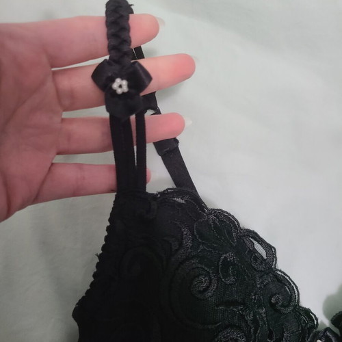 Vintage goth bustier corset like new, black, size 70B
