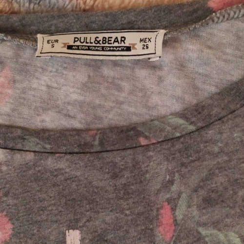 Pull & Bear Oversized Blouse Size S Like New Multicolor