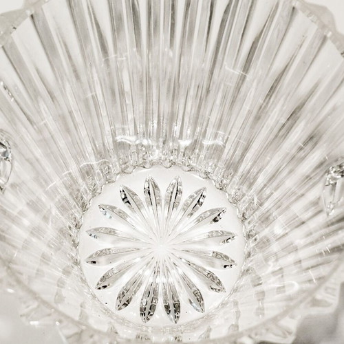Vintage sixties crystal ice bucket used