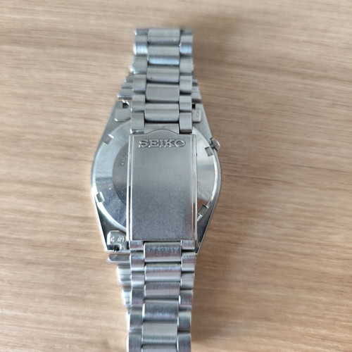 Seiko 5 Automatic Watch 6309-7080 Used, Vintage, White and Silver