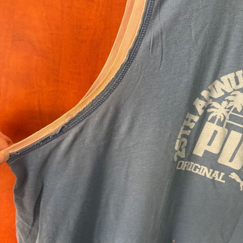Puma Original Masters sleeveless shirt used, blue, vintage